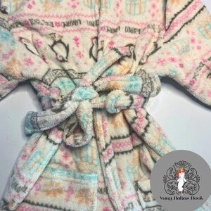 Limited Too Girls 10/12 Hooded Robe with Ears, Pockets, and penguins PRELOVED